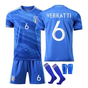 Voetbalsets/tracksuits Mens tracksuits 2023-24 Italiaans voetbalpak nr. 6 Villatti 18 Barela 1 Donaru Polo Shirt