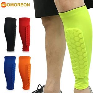 Gardiens de soccer Shin Guards For Kids Youth Youth Adult Calf Compression Sleeve with Honeycomb Support Splint Football 240402