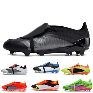 Chaussures de football 30 Elite Tongue Ft FG 30th Anniversary Core Black Solar Red 2024 Kingcaps Training Training Sneakers Dhgate Kits Clats Dropshipping accepté