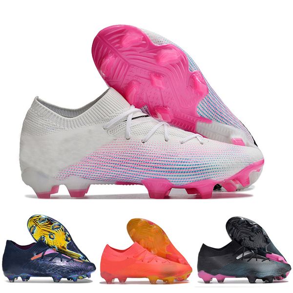 Chaussures de football Future 7 Ultimate FG AG Crampons Bleu Eclipse Poursuite Rapide Blanc Ultra Orange Créativité Équipe Violet Astronaute Football Bottes