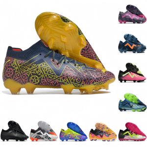 Voetbalschoenen Future Ultimate FG AG Cleats Supercharged Neymars Soft Leather Comfortabele Training Creativiteit Team Violet Astronaut voetballaarzen voetbal Bootschoen