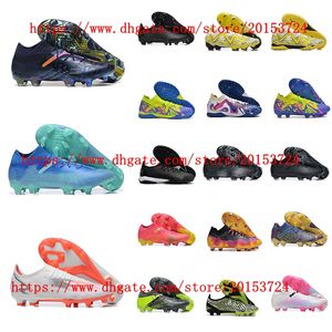 Chaussures de football hommes FUTUREes 2024 crampons Ultimatees TF bottes de football noir rose vert blanc jaune chaussures botas de futbol