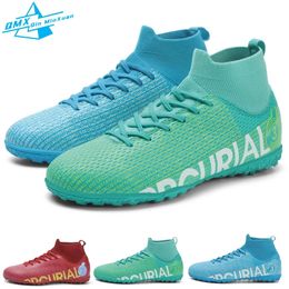 Chaussures de Football originales unisexe grande taille TFFG cheville hommes bottes de Football en plein air crampons d'herbe baskets d'entraînement EUR 3149 240105
