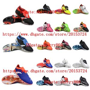 Soccer Shoes Accuracyes + Elitees Tongues FG Boots Metal Spiks Football Cilats Homme Designers sans lacunes Boots Soccer