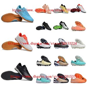 Zapatos de fútbol Botas de fútbol IC TF FG Botas de fútbol de tobillo bajo para hombre naranja