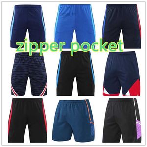 Shorts de football shorts de football pour hommes 2022 Pantalon de football club zipper poche pour adultes