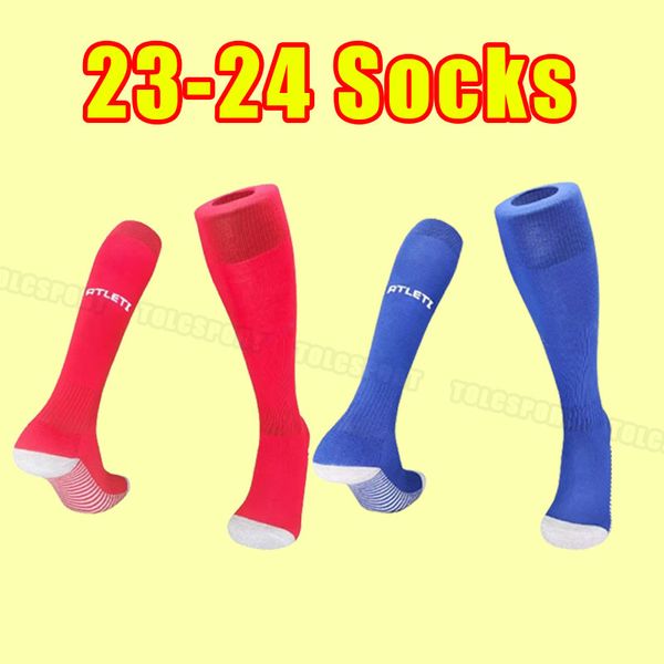 Chaussettes de football 23 24 JOAO FELIX 2023 2024 M. LLORENTE Correa football GRIEZMANN R. DE PAUL Cunha CARRASCO Atletico MadridS Hommes Enfants Swin Wear Enfant Adulte