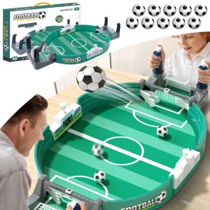 Juego de mesa de fútbol de mesa de fútbol para juego de fiesta de fiesta Juega de pelota juguetes de fútbol deportes portátiles regalo de juguete al aire libre para niños