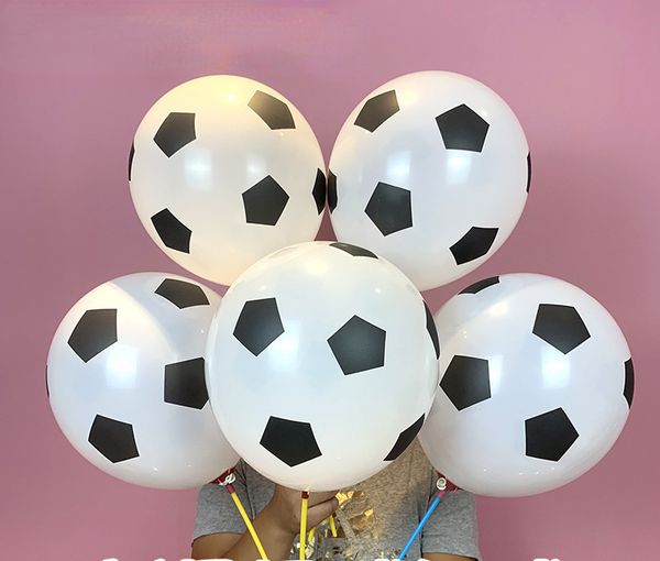 Diseño de globos de decoración de fiesta de fútbol