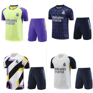 Trainingspakken Sets Real madrid TRACKSUIT set 23 24 25 Korte mouw shorts heren en kinderen kit voetbal chandal futbol survetement madrides TRAININGSpak voetbalshirt