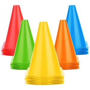 Voetbal Trainning Cone 6 Stks 18cm Stadion Markering Agility Training Marker Gratis Slalom Skate Pile Cup Football Training Equipment