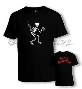 Tshirt de fan de distorsion sociale |Punk rockabilly emo punkrock | sxxl 240409