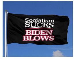 Socialisme zuigt Biden Blows 3x5 ft Flag Outdoor Flag House Banner Premium vlag met messing Grommets3874653
