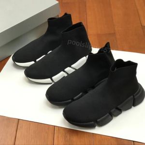 Sokschoenen ontwerper schoenen heren casual schoenen dames snelheid trainer sokken boot schoen lopers loper sneakers brei dames 1.0 2.0 wandelende drievoudige zwart witte rode kanten sporten