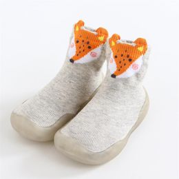 Calcetín de lana suave zapato de arranque otoño invierno niño infantil niñas botas interiores sólidas niño recién nacido bebé zapatos de algodón calcetines para niños Footwe255H
