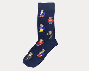 SOCK With Bear Print Fashion Cartoon Cute Socks Harajuku Unisex Stretch Cotton Socks met Web enkel Sock Hipster Skatebord Ankle F2884390