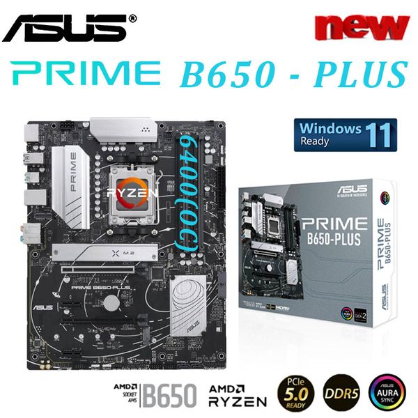 Socket AM5 ASUS Prime B650-PLUS AMD B650 ATX Placa base DDR5 128G Supoort Ryzen 7000 series PCI-E 5.0 M.2 Placa base de escritorio AM5