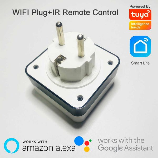 Enchufes 220VAC interruptor inalámbrico de Control remoto eléctrico enchufe de la UE para aire acondicionado 16A WIFI Tuya toma de vida inteligente ahorro de energía en el hogar Z0327