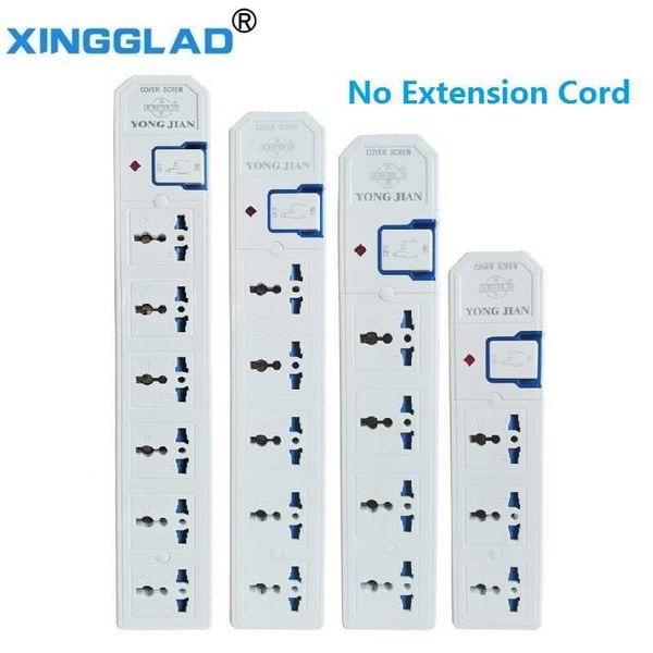 Enchufes múltiples 10A AC tira de cableado eléctrico Universal 3456 extensión de salidas sin enchufe de Cable suministro de filtro de red DIY Z0327