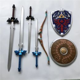 Calcetines 1: 1 Game Link Sky Shield y Sky Sword Cosplay PU PUS PUPS COS Arma Halloween Arma Cosplay Props Toys 108cm