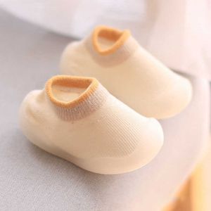 Sokken baby eerste stap comfort jongens en meisjes rubber zachte zool schoenen gebreide laarzen niet slip g220524