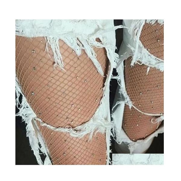 Chaussettes Bébé Enfants Vêtements Bébé Maternité Filles Été Résille Diamant Collants Mode Brillant Net Collants Strass Maille Nylon Bas BJ