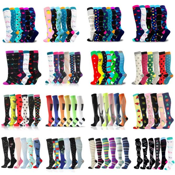 Chaussettes dropshipping compression bas en gros varices veines pour hommes femmes de football extérieur football de golf tube chaussettes pour athelete