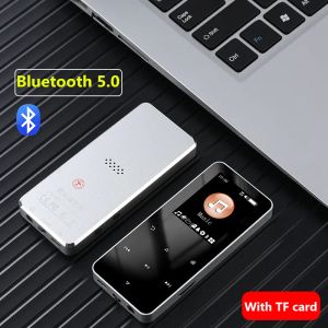 SOCKS Echte Metal Bluetooth 5.0 Touch Mp3 Student Ultraathin Mini Walkman MP4 Digitale muziekspeler Externe kaartopname HiFi