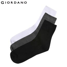 Chaussettes Giordano Men chaussettes 3 paires pack de bases chaussettes de base coton chaussettes simples pour hommes calcitines molles hombre respirant meia masculina de marca