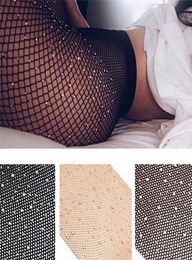 Chaussettes Girls Summer Fishnet Diamond Pantyhose Fashion Collants de filet brillant Rétalons en nylon Mesh Nylon Sox 3 Colours1422020