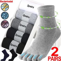 Chaussettes Bonneterie 12 paires unisexe orteil hommes et femmes cinq doigts respirant coton bas sport course solide noir blanc gris Sox 231027