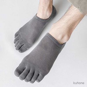 Chaussettes hosiery 3 paies courir les hommes à bout ouvert chaussettes élastiques à coton massif