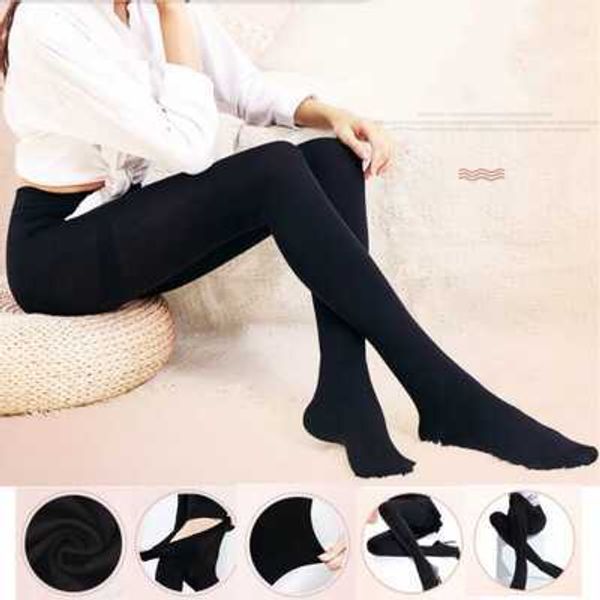 Chaussettes bonneterie chaude classique Sexy femmes Opaque pieds collants collants épais bas femmes mode collants Y2211