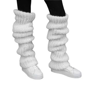 Sokken HOSIERY Q1FA VROUWEN WINTER DICHTE GEKNEEBT Gebreide warme been Warmers Lange Sokken Solid kleur Thermisch Slouchy Furry Boot Cuffs Kousen T221107