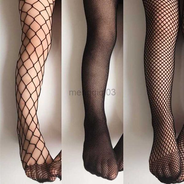 Chaussettes bonneterie Sexy femmes longues résille maille nylon collants jambes minces évider bas résille poisson filet collants taille haute bonneterie Y23