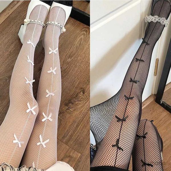 Chaussettes hosiery été sexy mesh poisson nets bas saut-collants creux club transparent mince pantyhose club de fête de fête nette