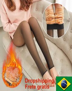 Chaussettes Hosiery Hiver Pantalon de chaussettes pour femmes Thermal Transcent Panty Panty Panty Panty Endepfe