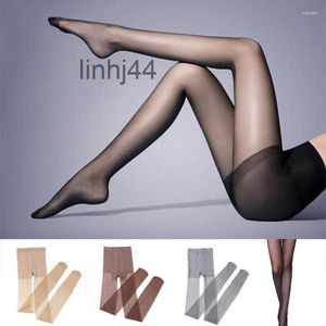 Chaussettes Bonneterie Femmes 4 Couleurs Fille Soie Bas Jambes Collants Collants Sexy Nylon Spandex Dame Transparent Mince Femme Bas 16ZF