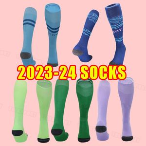 Enfants enfant HAALAND Soccer chaussettes 23 24 DE BRUYNE MANS CITIES 2023 2024 uniformes de maillot de football kit homme GREALISH MAHREZ FODEN FERRAN SWIM WEAr