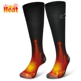 Sokken l maat verwarmde sokken 3.7V elektrische laars voeten warmer winter thermische sokken USB oplaadbare 4000 mAh batterij buiten sportuitrusting