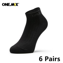 Sokken Onemix Men Athletic Socks Low Cushion Running Socks Ademend comfort voor Sports 6 Pack
