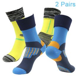 Chaussettes Randy Sun Unisexe étanche à vélo respirant des chaussettes de cyclisme 2 pianes transpiration en ski sportif extérieur ski de randonnée randonnée