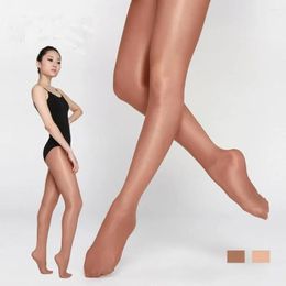 Calcetines Sports Calcetines 40d brillante brillante para la cintura medias brillantes pantimedias salsa de baile latino salsa para mujeres yoga bodysu
