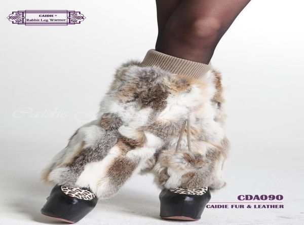 Calcetines Women039s calcetines calientes mujeres de primavera de piel calentador de pierna con conejo chicas calentadoras de pierna sobre rodilla para la moda e invierno 4476720