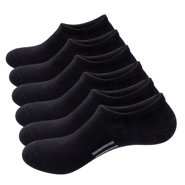 Chaussettes yuege no show chaussettes pour hommes et femmes 6 paires de coton décontracté chaussettes minces non coupées non glissantes pour les baskets taille 3746 eu