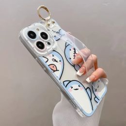 Socialle polsband Case voor Xiaomi Poco X5 X3 11T 12T 13T Pro F3 F4 F5 M3 M4 11 12 13 14 Lite Ultra Shark Phone Holder Cover