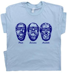 Socrate t-shirt platon aristote grec trois philosophes les derniers jours du droit marque mode t-shirt T2005193219883