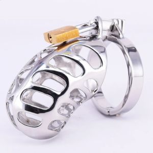 SODANDY petit dispositif de chasteté en métal ceinture masculine en acier inoxydable Cage à pénis anneau de verrouillage Bondage produits sexuels pour hommes 240117