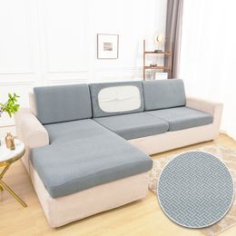 Sofa Seset Cushion Cover Chaise amovible Jacquard Scecover Stretch Washable Meubles Protecteur 1/2/3/4 220513