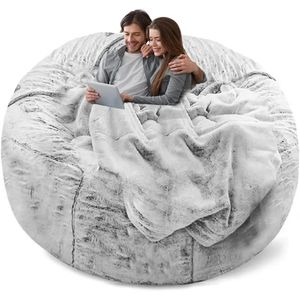 Canapés salon chambre meubles couverture extérieure pouf canapé pouf chaise couverture seulement pas de remplissage 5 pieds gris neige.Chaises 240118